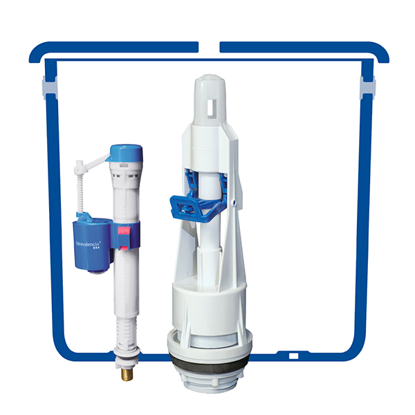 Mecanismo de pulsador entrada inferior