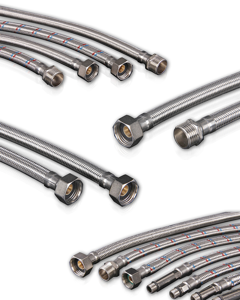 Conexiones flexibles para grifería