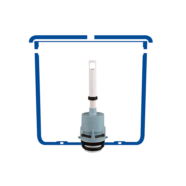 Descargador con tirador de tanque bajo